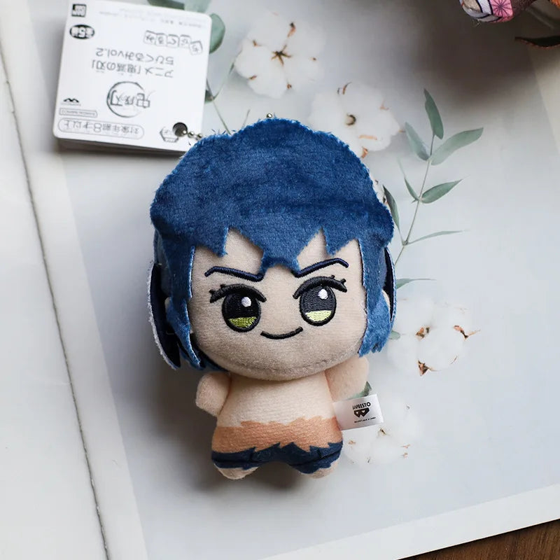 12cm Anime Demon Slayer Surrounding Plush Toys, Keychain Figurines, and Small Plush Dolls