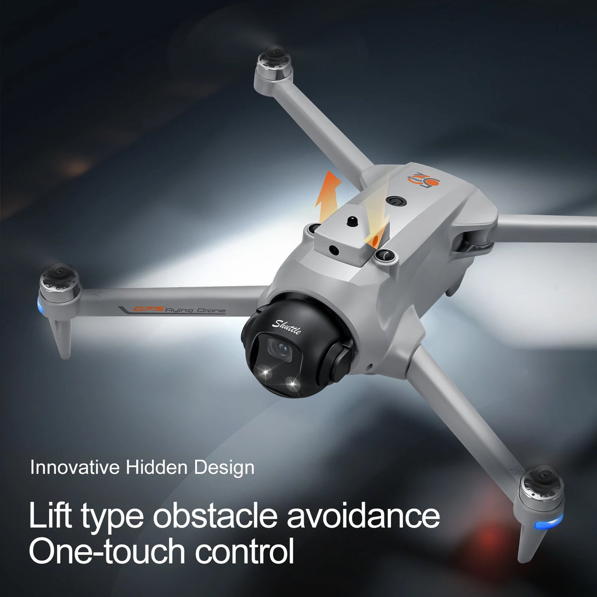 ZNLYRION Drone GPS Foldable YL059 With Large Screen Remote 180 Electric Adjustable Camera All Round Obstacle Avoidance Brushless Motor 5G FPV RC Quadcopter