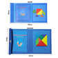 Wooden Jigsaw Magnetic Tangram Puzzle Book Educational Toys For Children Baby Kid Portable Montessori Learning Intelligence