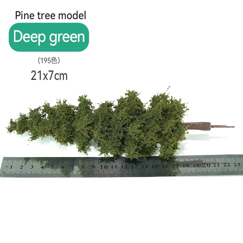 14/21cm Model Train Layout Wire Tree Model Simulation Tree Military Sand Table Material Handmade Diy Landscape Model Tree