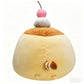 22cm Pudding Cat Stuffed Plushie Round Cute Animal Soft Toy for Friend Birthday Present Sleeping Pillow