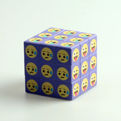 Magic Cube 3x3x3 Cartoon Alien dollar graffiti UV Fun Stress Relief Puzzle Professional Smooth Speed Game Children's Toys Gifts