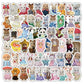 100/200pcs Kawaii Calico Critters Stickers Cute Laptop Scrapbook Graffiti Decals Skateboard Handheld  Aesthetic Sticker Toys