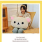 Cute Rilakkuma Big Head Plush Pillow Large Size Soft Stuffed Toy Cushion Bedroom Sofa Decor Unisex Birthday Gift For Adult
