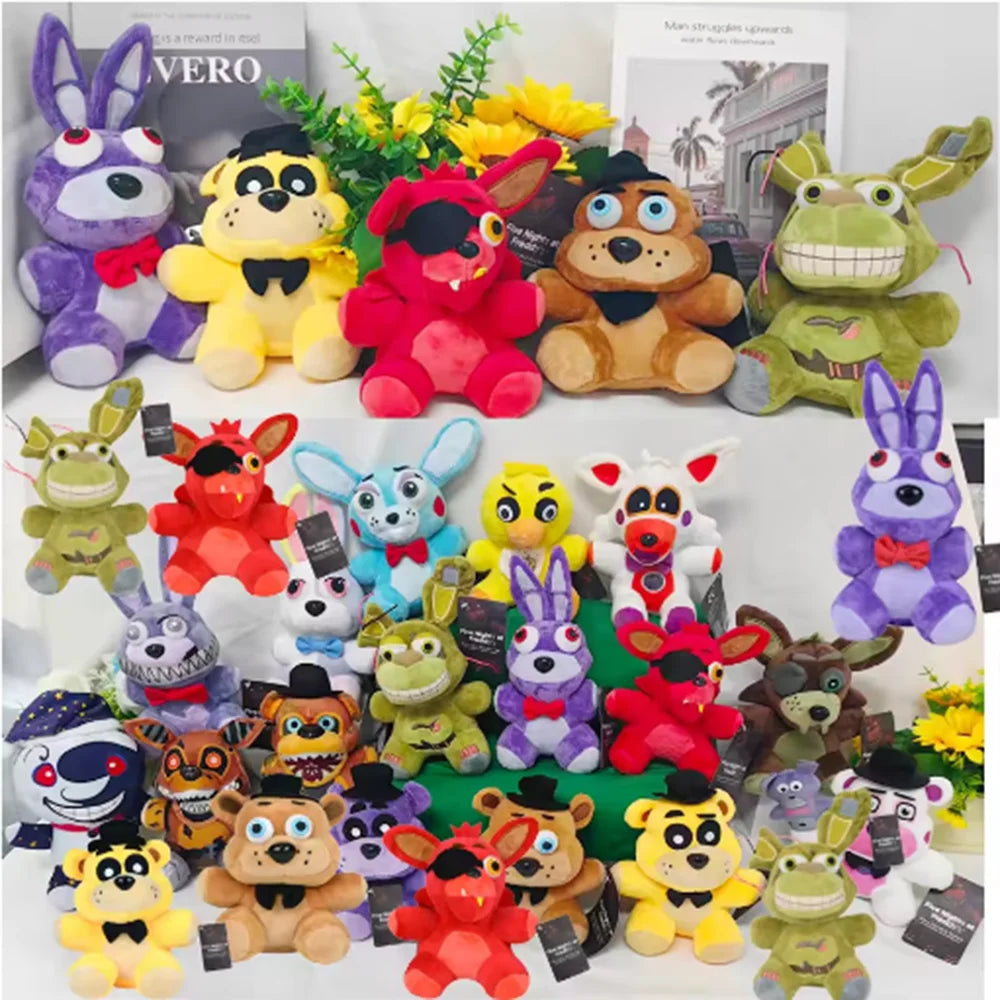 Five Night At Freddy Plush Cute Toys Doll Bonnie Bear Foxy Cartoon Stuffed Dolls Freddy Toys Fans Gifts