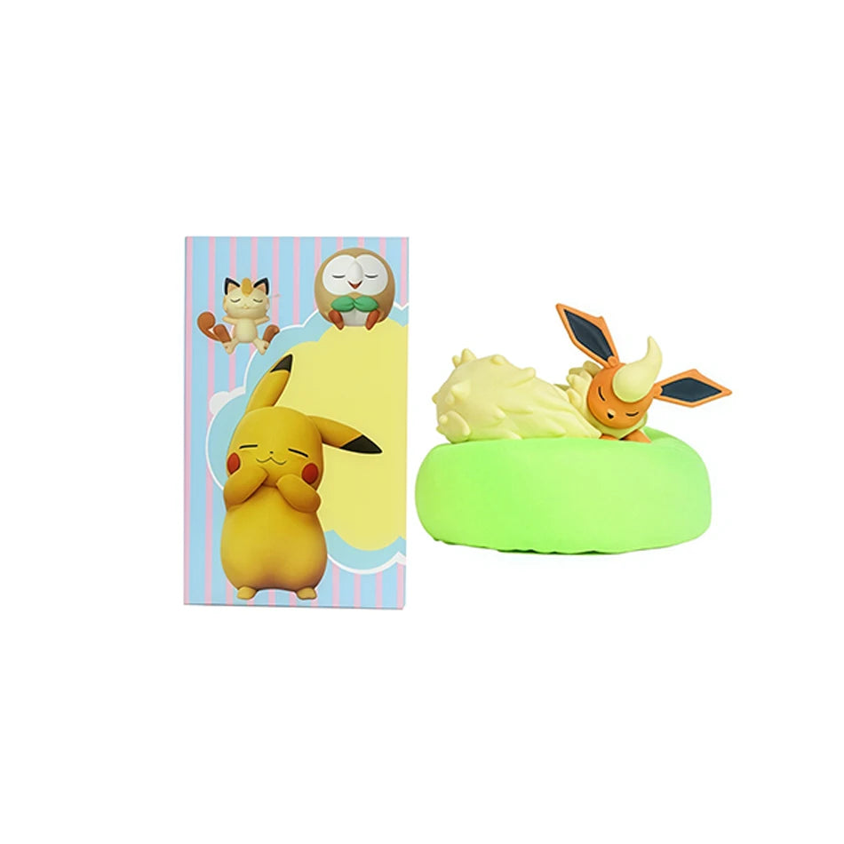 Spot Hot Anime Character Eevee Multi Form Series Blind Box Desktop Decoration Ornament Set Toy Scene Building Props Mystery Gift