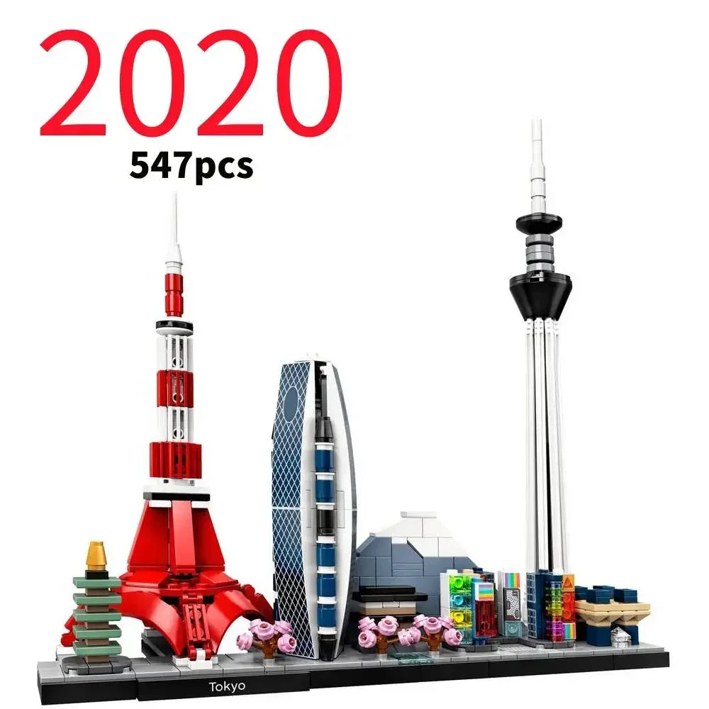 Thirteen Sets of City Models 21043 21026 Building Blocks Sets Suitable for Birthday Gifts Not Compatible with Legoed Particles.