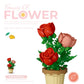 Small Particle Building Block Home Decor Series Flower Potted Plant Toys Set with Permanent Flowers Gift for Plant Arrangements
