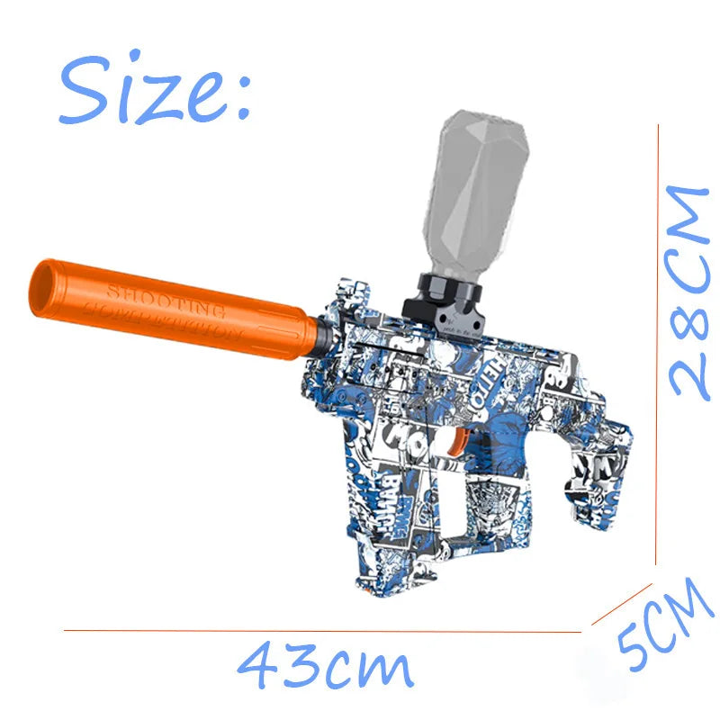 UZI Gun Toy Electric Blaster Pistol Shooting Sport AUG P90 Outdoor High Speed Rechargeable Interative Game For Boy Adult Gift