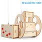 New 3D Assembly Remote Control Robot Model Children's DIY Handmade Science Experiment Toy Set Children's Educational Toys Gift