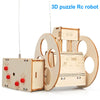 New 3D Assembly Remote Control Robot Model Children's DIY Handmade Science Experiment Toy Set Children's Educational Toys Gift
