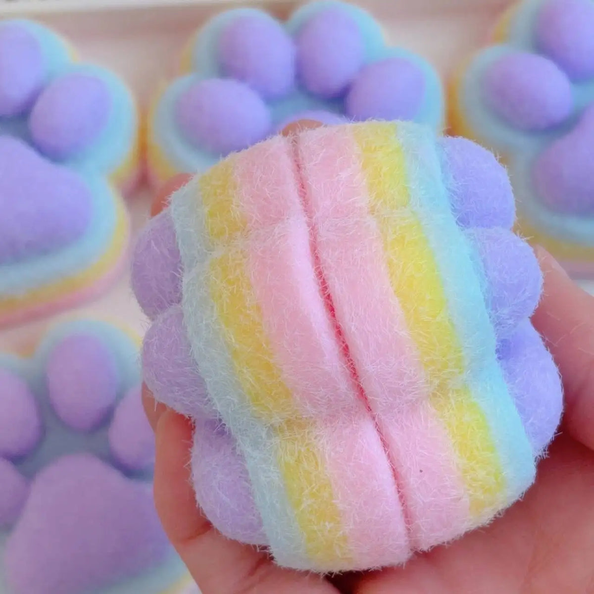 New Cat Paw Mochi Taba Squishy Fidget Toy Cute Cat Paws Toys Slow Rebound Decompression Toy Super Soft Reduce Stress Toy Gifts ﻿