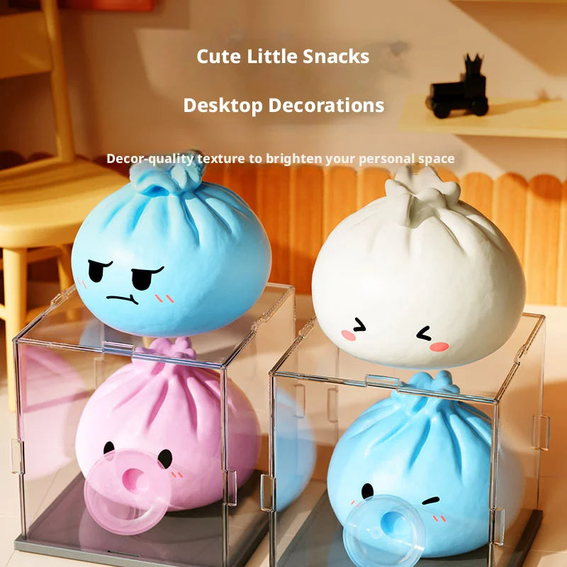 NEW Giant Squishies Dumpling Bun Toy, Slow Rising Glitter Dumpling Stress Ball, Stress Relief Fidget Toy for Home Office Travel