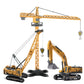 Engineering Diecast Crane Bulldozer Excavator Vehicle Construction Alloy+Plastic Tractor Inertial Model Toys for Children Boys