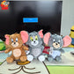 19cm Upgrade Classic Tom and Jerry Plush Toys Cute Plush Animated Toys for Christmas Birthday Gifts Soothing Toys for Children
