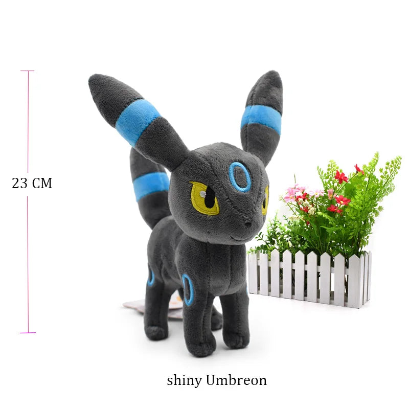 14 Style Standing Eevee Plush Toy Pokemon Shiny Umbreon Vaporeon Jolteon Flareon Espeon Leafeon Stuffed Doll Peluche Gift