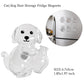 Transparent Cute Dog Pendant Keychain Creative Pet Hair Storage Capsule Hanging Ornament for Pet Lover DIY Pet Memorial Keychain