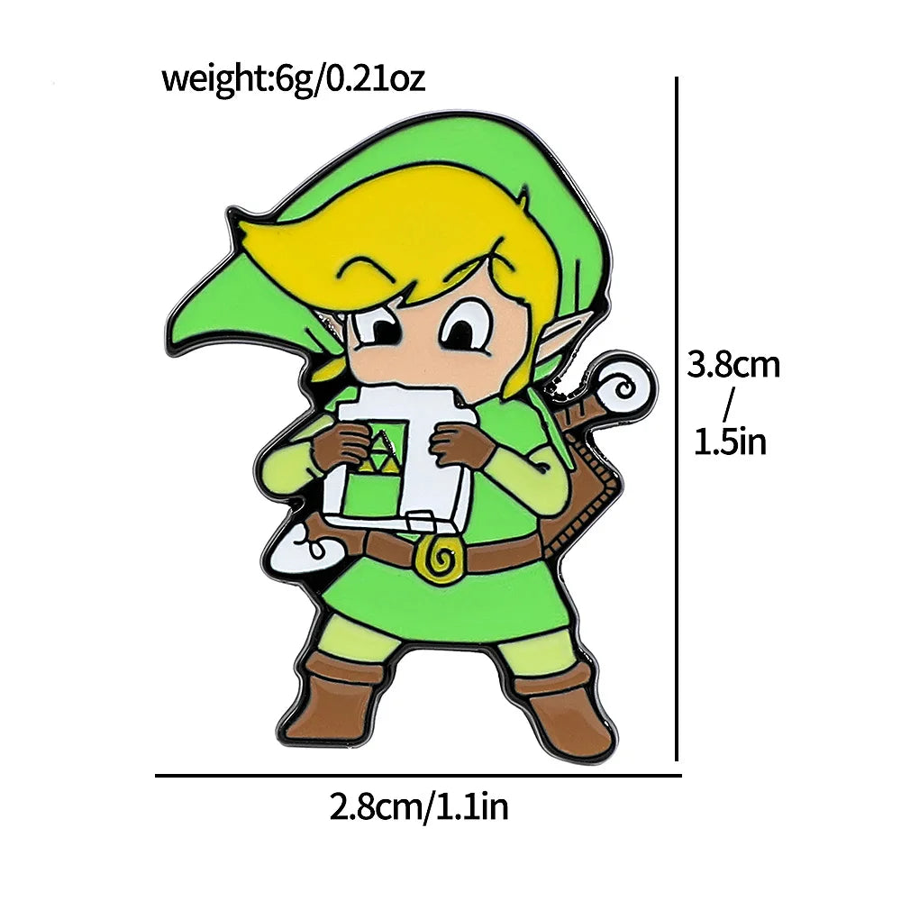 Anime Game Badges Enamel Brooches Metal Lapel Pins for Backpacks Costume Fashion Jewelry Cosplay Accessories Gifts