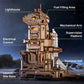 ROKR 3D Wooden Puzzle Space Shuttle Model Building Kit with Launch Simulator DIY Puzzle Toys for Home Decor Gift for Space Enthusiasts