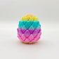 3D Printed Dragon Egg Stress Relief Model, Deformable Twist Egg, Creative Fidget Toy Desk Ornament