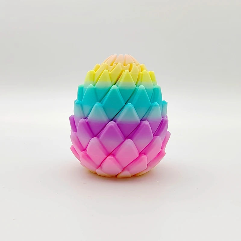 3D Printed Dragon Egg Stress Relief Model, Deformable Twist Egg, Creative Fidget Toy Desk Ornament