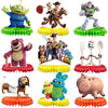 2026 New Colorful DIY Toy Theme Honeycomb Balls Party Decorations Table Ornaments Strawberry Bear Woody Buzz Lightyear