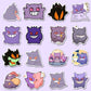 10/20/40/80pcs Funny Gengar Anime Stickers Pokemon Cartoon Decals DIY Luggage Laptop Waterproof Kid Graffiti Cute Sticker Toys