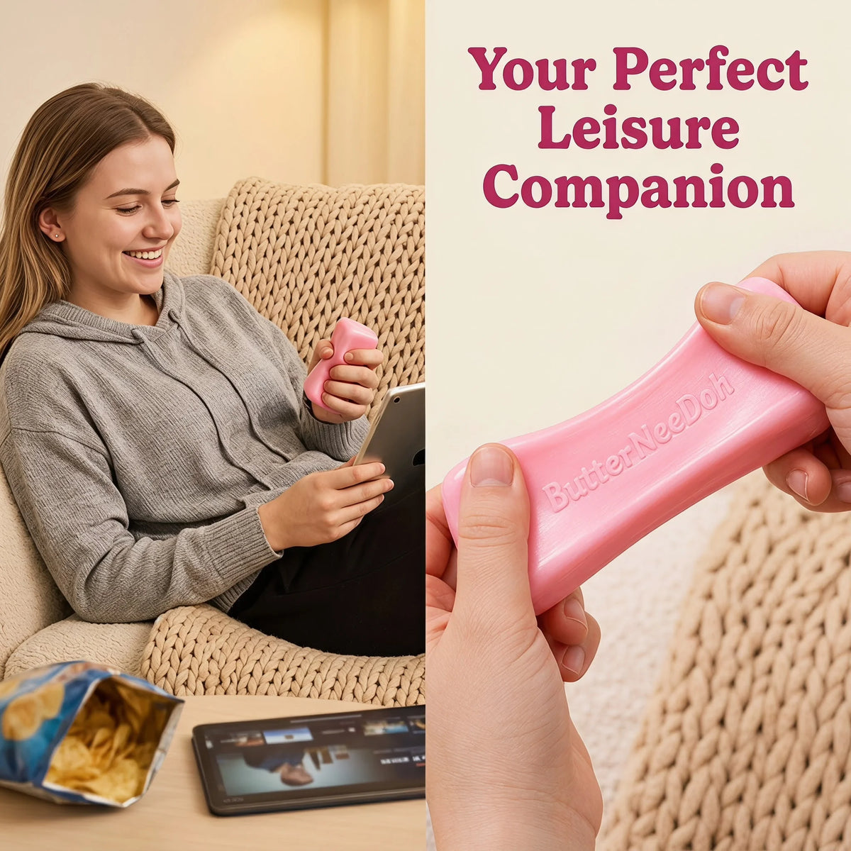 New Hot Butter Stick Squishy Toy Slow Rising Soft Squeeze Fidget Stress & Anxiety Relief Desktop Decompression Toy