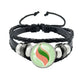 Mega Stone Key Chain Anime Peripheral Creativity Exquisite Fashion Black Leather Rope Buckle Key Chain Trend