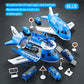 Children's Airplane Car Model Toys Inertial Model Simulation Planes Multifunctional Toys,Random 3 Cars,1 Helicopter,6 Road Signs