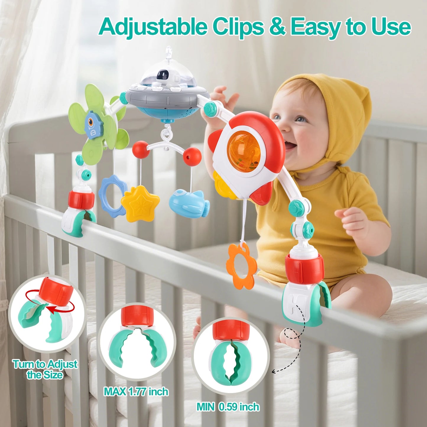Baby Stroller Arch Toys Bouncer Toy Pram Activity Arch Toys Fine Motor Skills Toys Sensory Development Arch Baby Car Seat Toys
