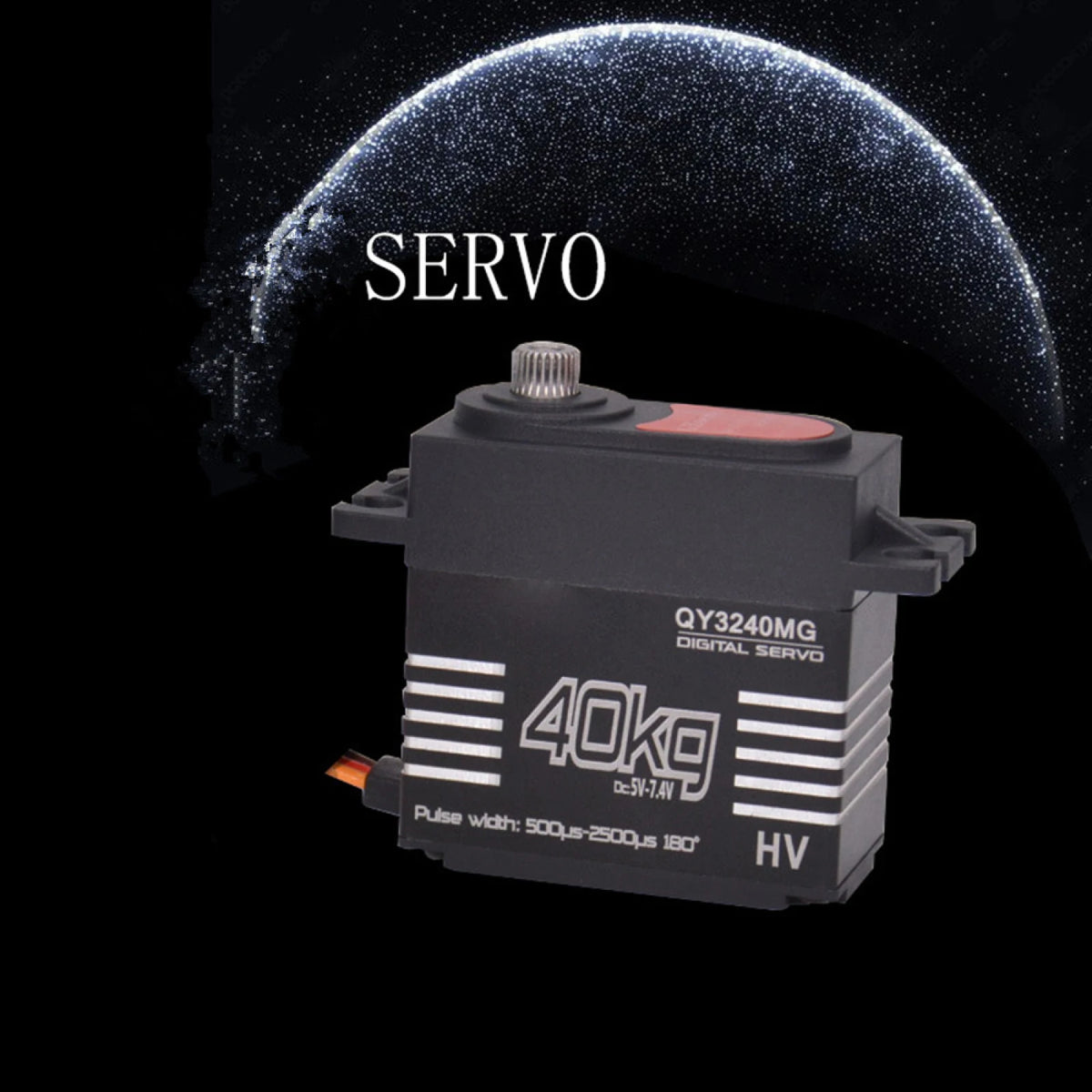 40KG Waterproof High-Speed Digital Servo High Torque Metal Gear With 25T Servo Arm Digital Servo Kit For 1/8 1/10 Scale RC Car