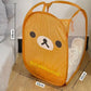 Anime Rilakkumass Mesh Folding Large Capacity Laundry Basket Portable Storage Frame Dormitory Household Laundry Basket Gifts