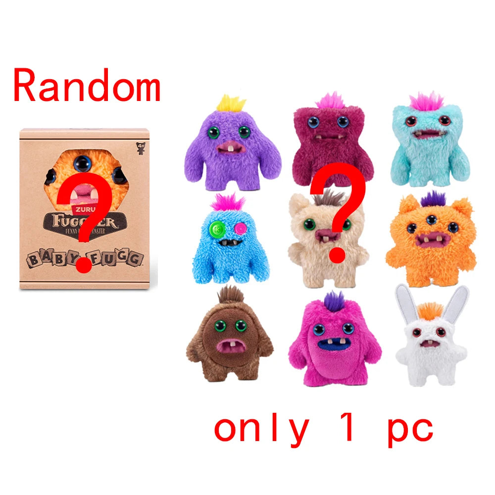 Baby Fuggler Plush Doll Fuggler Ugly Monster REEK-O Wide Eyed Weirdo Sasquoosh Soft Smalll Stuffed Toy With Box
