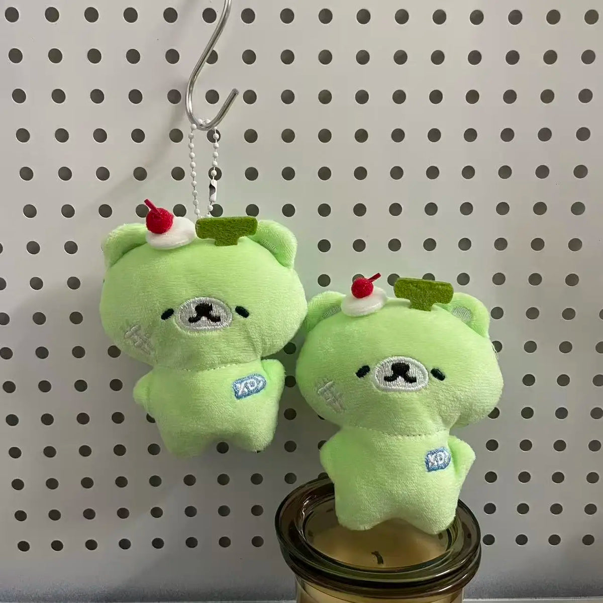 New Cute Banana Honey Melon Bear Pendant Plush Soft Cute Keychain Backpack Phone Pendant Bag Accessories Girlfriend Gift
