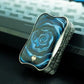 Peacock Aura Sand Slim Pro Unlimited Pushing Slider Fidget Slider Stainless Steel Titanium Zirconium Stress Relief Toy For Adult