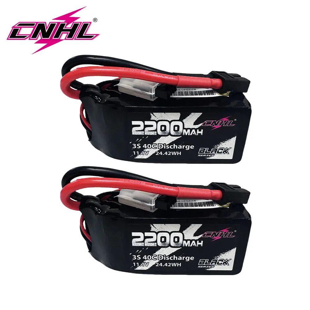 2pcs CNHL 3S Lipo Battery 40C 2200 mAh 11.1 V Short with Deans T XT60 Plug for RC Car Drone Aircraft Quadcopter Helicopter FPV