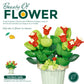 Small Particle Building Block Home Decor Series Flower Potted Plant Toys Set with Permanent Flowers Gift for Plant Arrangements