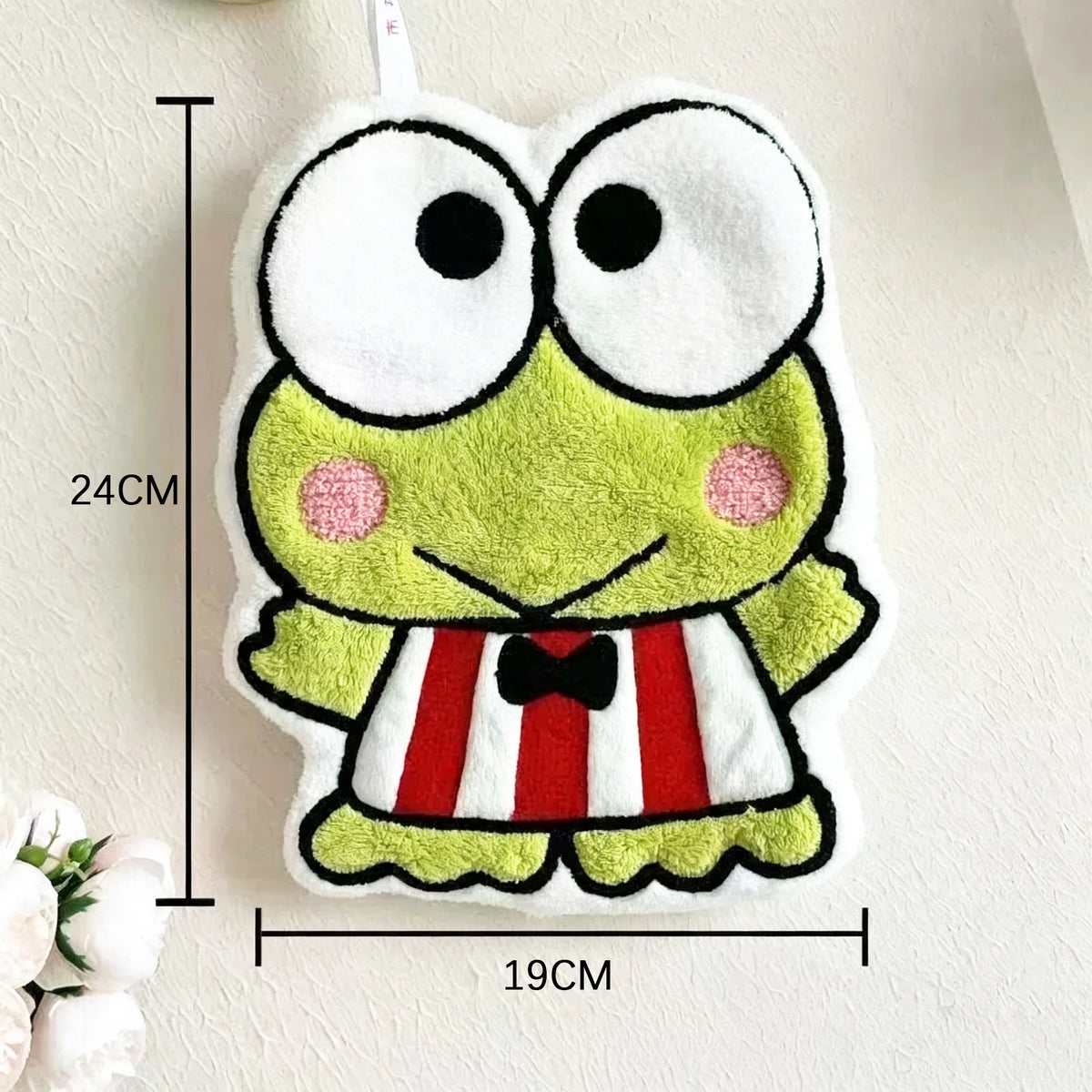 Kawaii Hallokitty & My Melody Hanging Hand Towel, Cartoon Hand Towel Water-Absorbent Coral Fleece Kitchen Bathroom Towel Gifts