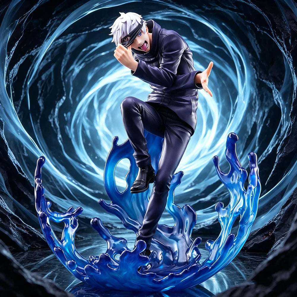25cm/9.8in Anime Gojo Satoru Jujutsu Kaisen Anime Figurine Model Ornaments Collecting Toys Room Decoration Toy Gift