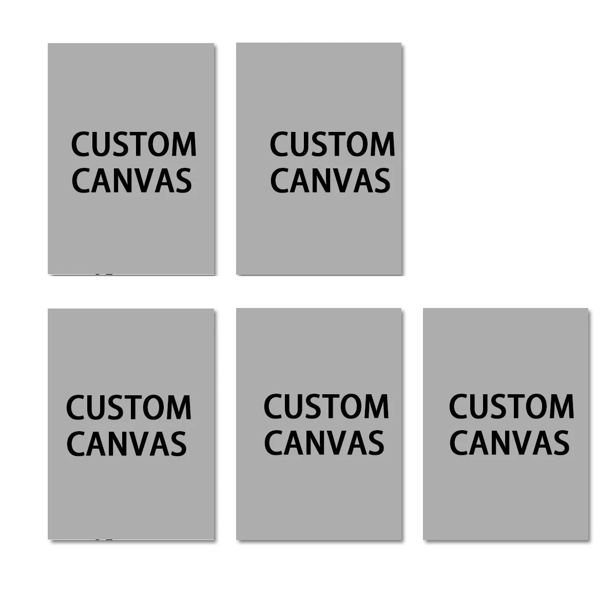 6pcs/set Custom Canvas Prints Photo Wall Art Personalized Poster for Family Life Pet Animal Birthdays Wedding Scenery Home Decor