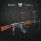In stock Reobrix 77005 Military AK47 Building Block Gun with Shooting Function, Assembled Model, Educational Toy for Boys (Battl