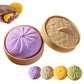Colorful Dumpling Squishes Stress Balls Fidget Sensory Toys Simulation Food Squishies Bun with Steamer Squeeze Dough Ball Gifts
