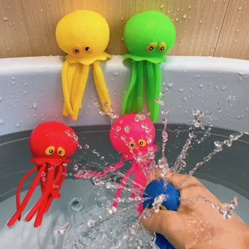 Baby Bath Toy Octopus – Sponge Water Squeeze & Summer Bath Fun