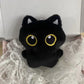 10cm Cute Black Cat Plush Toy Doll Small Pendant Cuddly Pillow Cushion Ins Black Cat Plush Toy Doll for Boy Girl Brithday Gifts