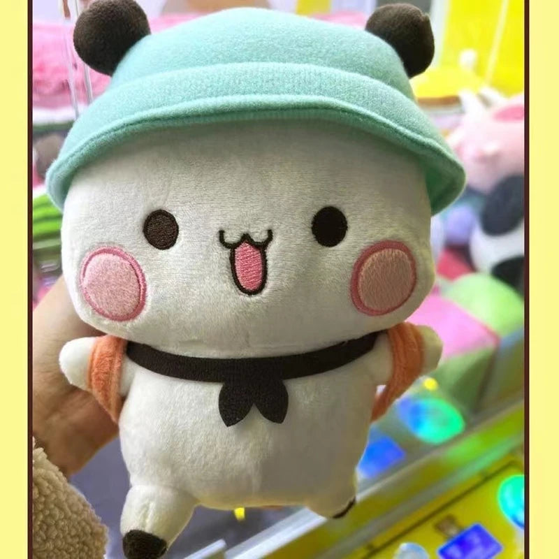 Anime Cartoon Panda Expression Bag Doll, 3D Animation Peripheral Pillow, Kawaii Plush Toy, Birthday Gift for Girls, 20cm