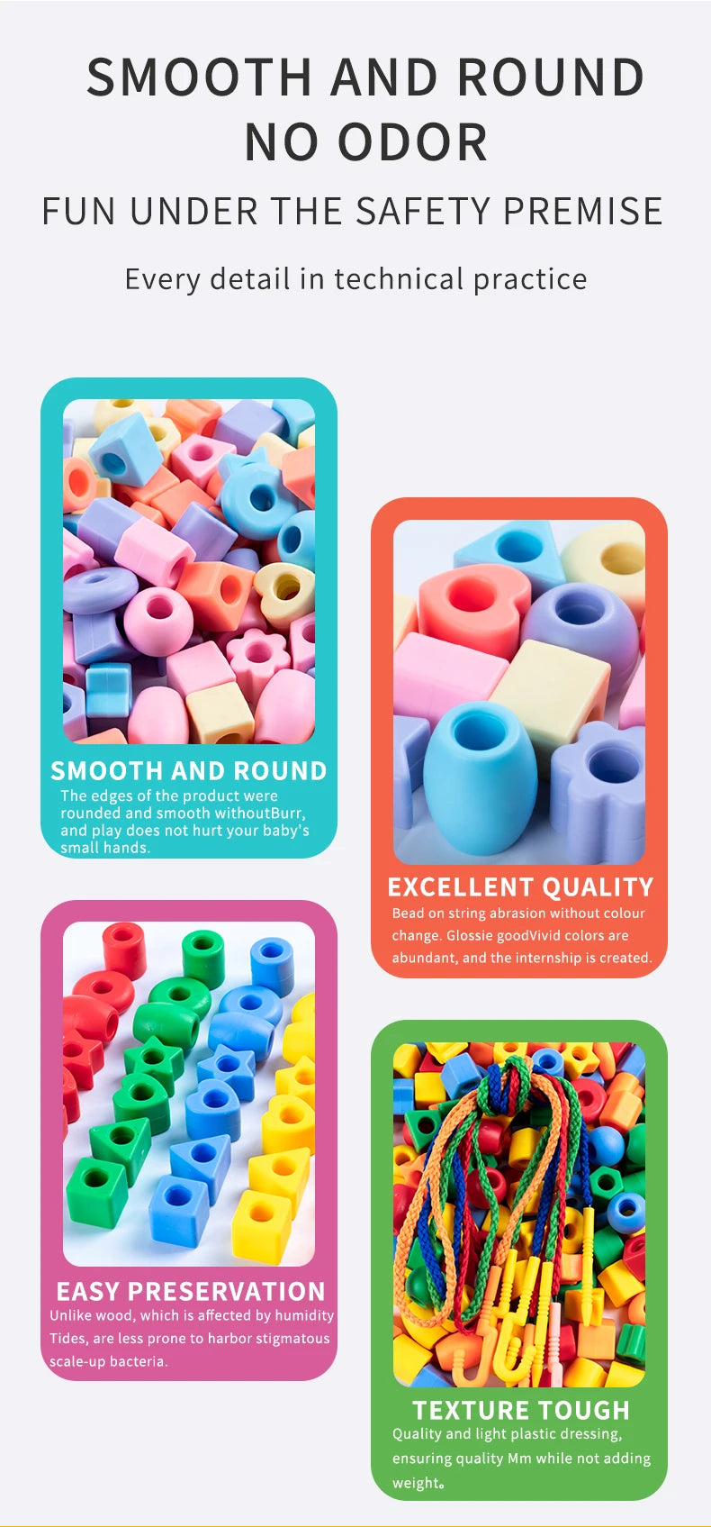 Beaded Diy Handmade Puzzle Wearing Beads Building Blocks EarlyEducation Geometry Shape Bracelet Toy