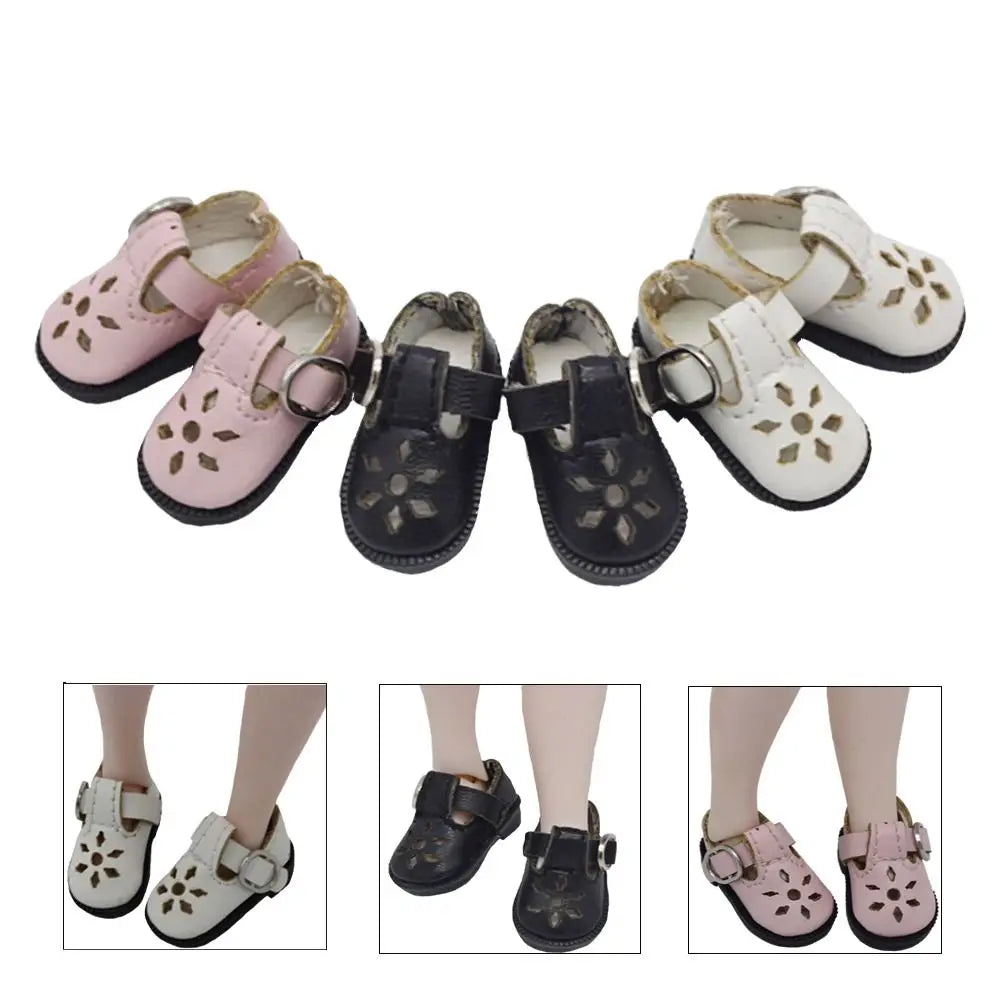 3.2cm Doll Shoes for Blythes Doll Toy,1/8 Mini Leather Dolls Shoes for Blyth Azone BJD,Casual Shoes Accessories