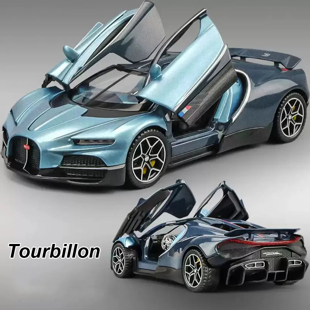 1:32 Tourbillon DIVO Alloy Model Toys Diecast Car Sound Light Pull Back Doors Opened Miniature Vehices for Kids Birthday Present