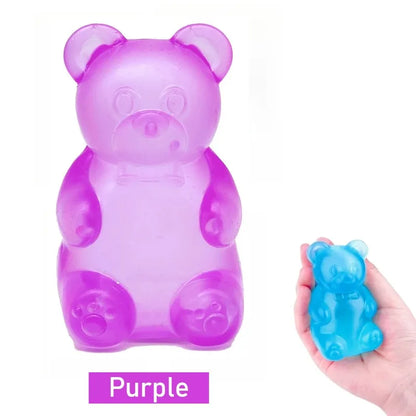 8.5CM Cute Squishy Bear Stress Ball Sugar Bead Filled Slow Rebound Non Toxic Sensory Fidget Toy for Classroom Prizes Party